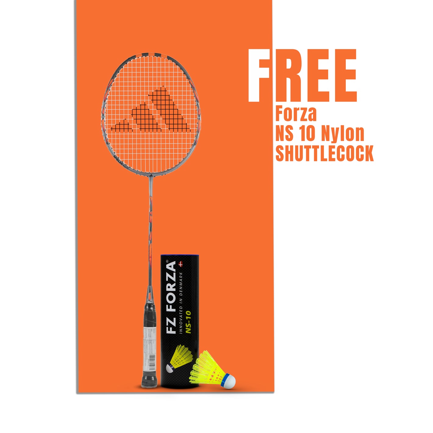 Spieler E07.1 Strung Badminton Racket (Matt Silver) - 2U/G5 - Get Nylon Shuttlecock Absolutely free