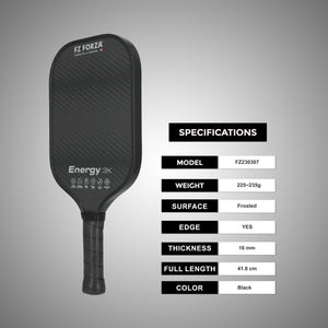 FZ230307 Energy 3K Pickleball Paddle - Black