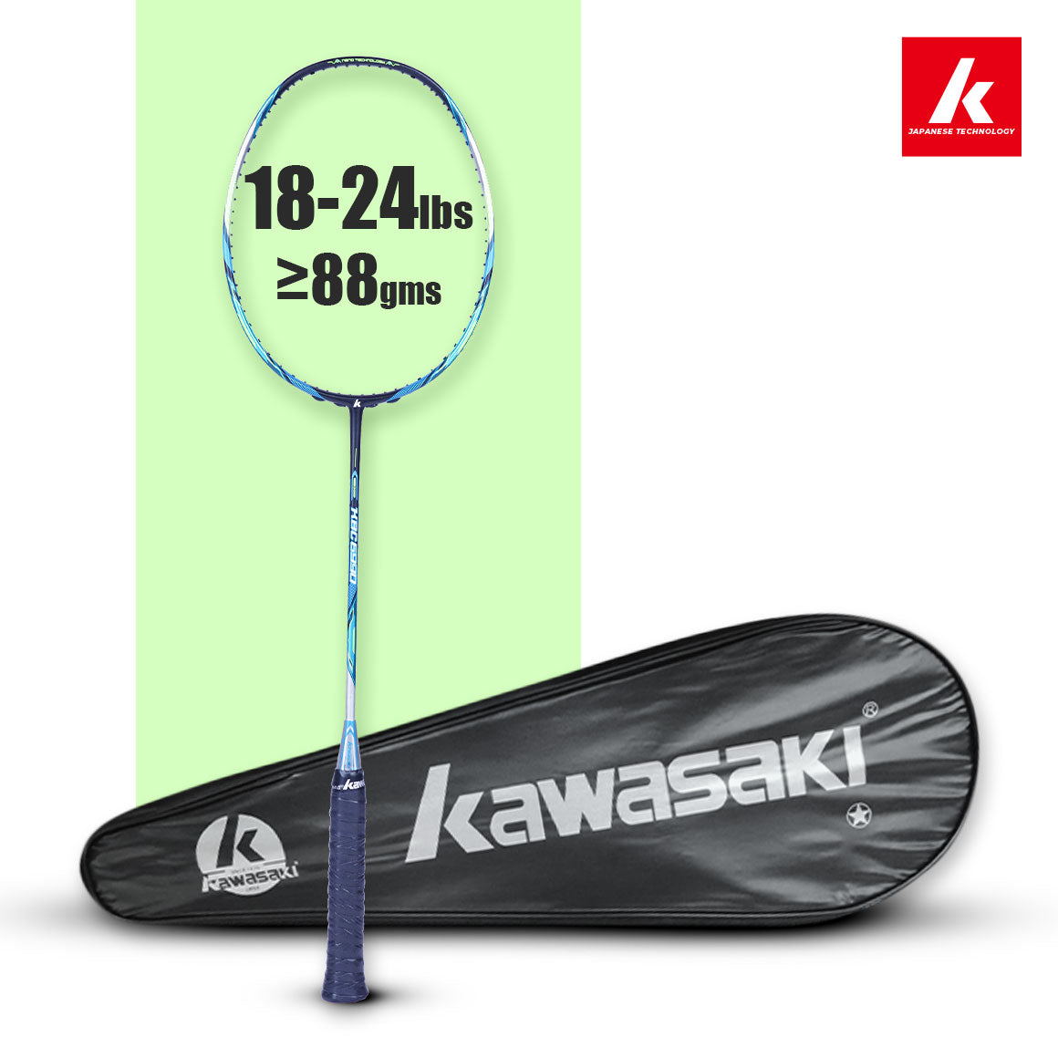 Badminton racket, Badminton racquet, durable racket, graphite racket, even balance, head heavy racket, head light racket, 3u racket, 5u racket, 6u racket, 4u racket, high tension racket, lightweight racket, Kawasaki badminton racket, unstrung racket, professional racket, beginner racket, intermediate racket, isometric racket, junior badminton racket, best badminton rackets, Shuttle bat, best smash racket. 28lbs racket, badminton racket under 1000, premium badminton racket, strung racket.