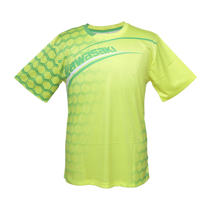 badminton t-shirt, badminton shorts, badminton pants, sportswear for badminton, athletic apparel, performance badminton clothing, breathable badminton clothing, lightweight badminton wear, men's badminton clothing, badminton training wear, badminton gear, sports clothing for badminton, badminton performance apparel, Kawasaki ST-16199C Kids Badminton T-Shirt