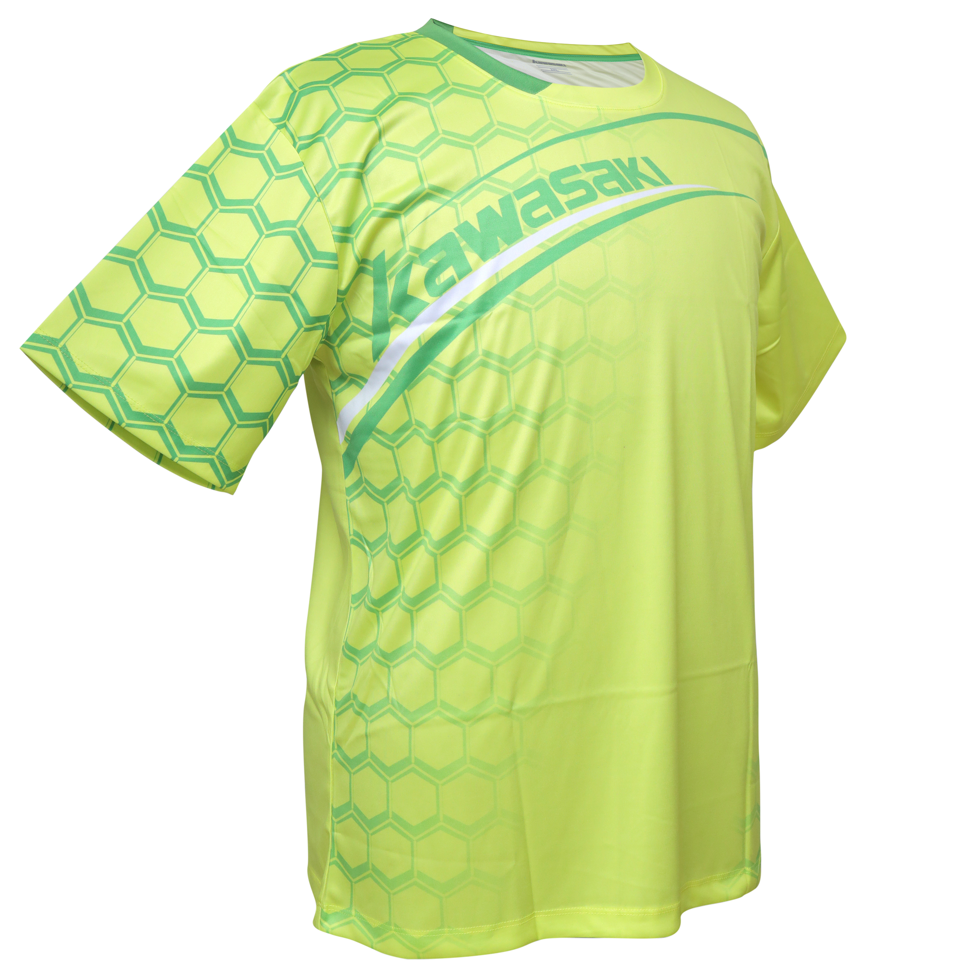 badminton t-shirt, badminton shorts, badminton pants, sportswear for badminton, athletic apparel, performance badminton clothing, breathable badminton clothing, lightweight badminton wear, men's badminton clothing, badminton training wear, badminton gear, sports clothing for badminton, badminton performance apparel, Kawasaki ST-16199C Kids Badminton T-Shirt