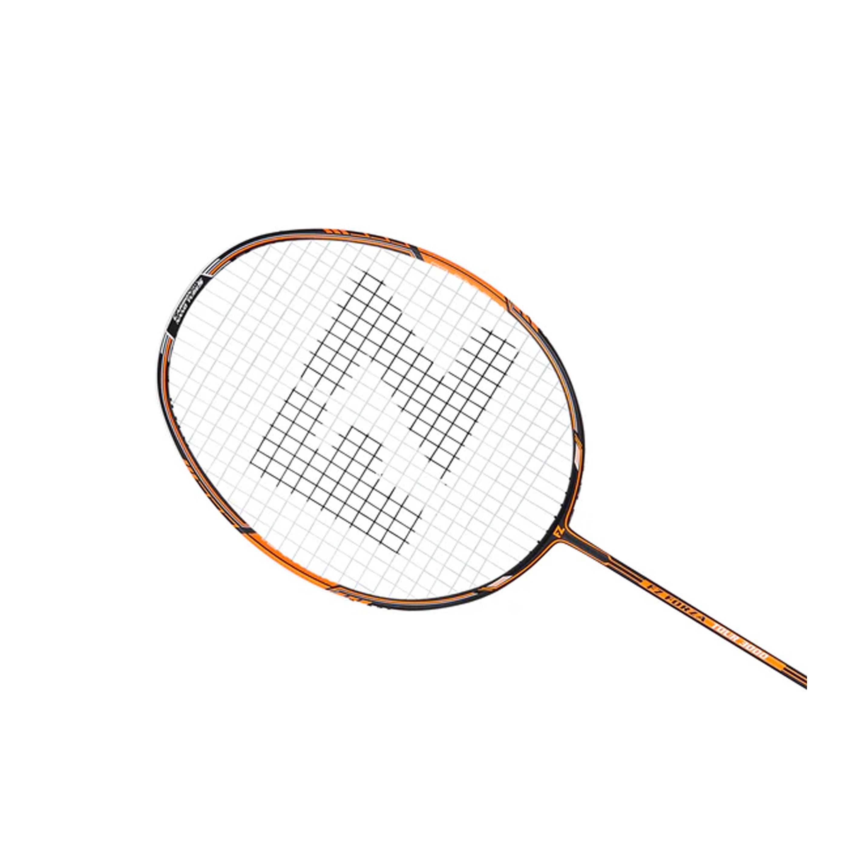 Tour 3000 Strung Badminton Racket - Black/Orange