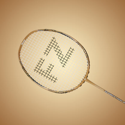 Light 11.1 Stiff Strung Defensive Badminton Racket(Rich Gold)-4U/G5