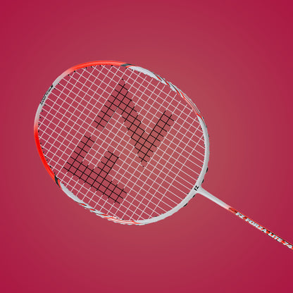 Lite 74 Strung Badminton Racket (Fiery Coral) - 6U/G5