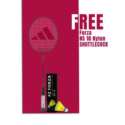 Spieler E08.1 Strung Badminton Racket (Trace Grey)-4U/G5 - Get Nylon Shuttlecock Absolutely free