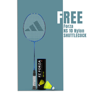 Spieler E08.1 Strung Badminton Racket (True Blue) - 4U/G5- Get Nylon shuttlecock Absolutely free