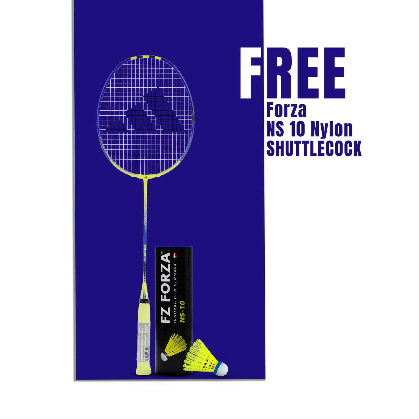 Spieler F09 Strung Badminton Racket (Solar Yellow) -5U/G5 - Get Nylon Shuttlecock Absolutely free