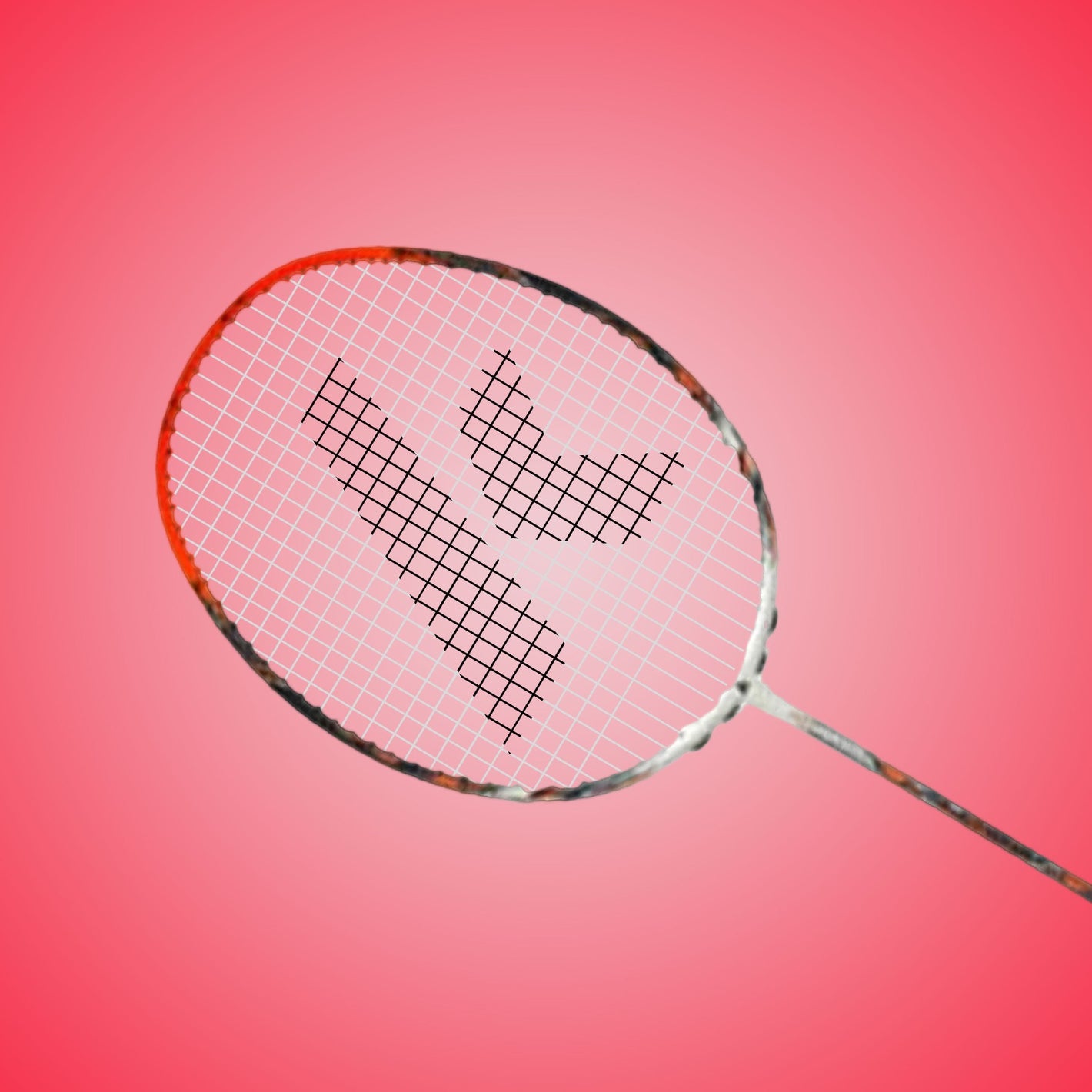 Force F7 Unstrung Badminton Racket (Orange) - 3U/G1