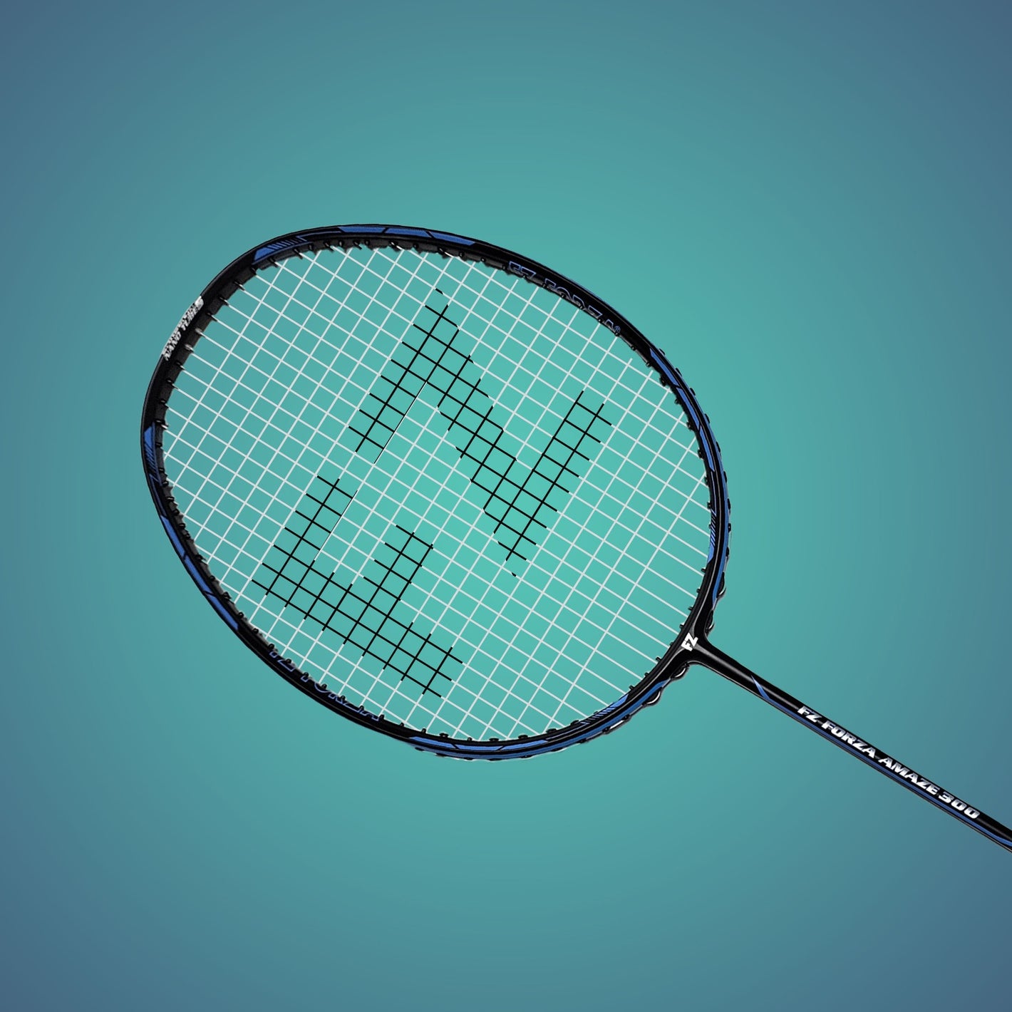 Amaze 300 Strung Badminton Racket (Blue) - 4U/G5