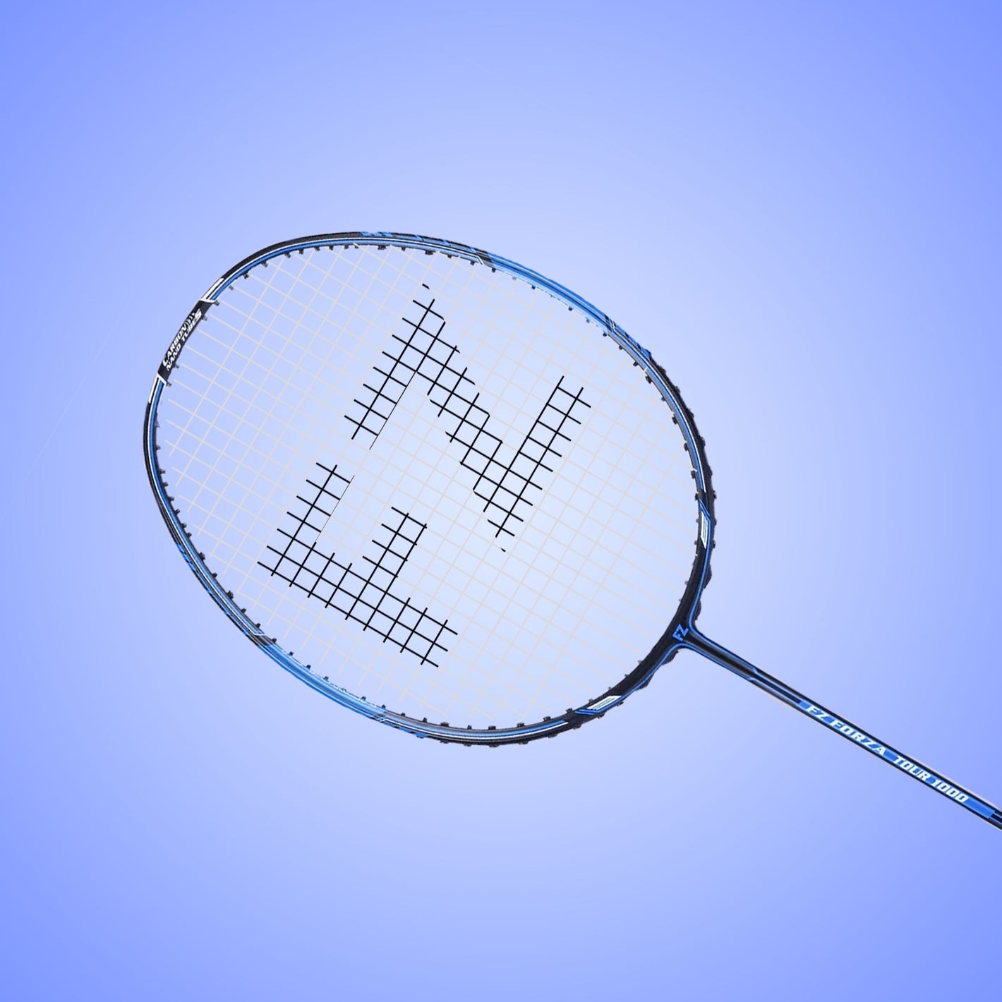 Tour 1000 Strung Badminton Racket (Blue)- 3U/G5