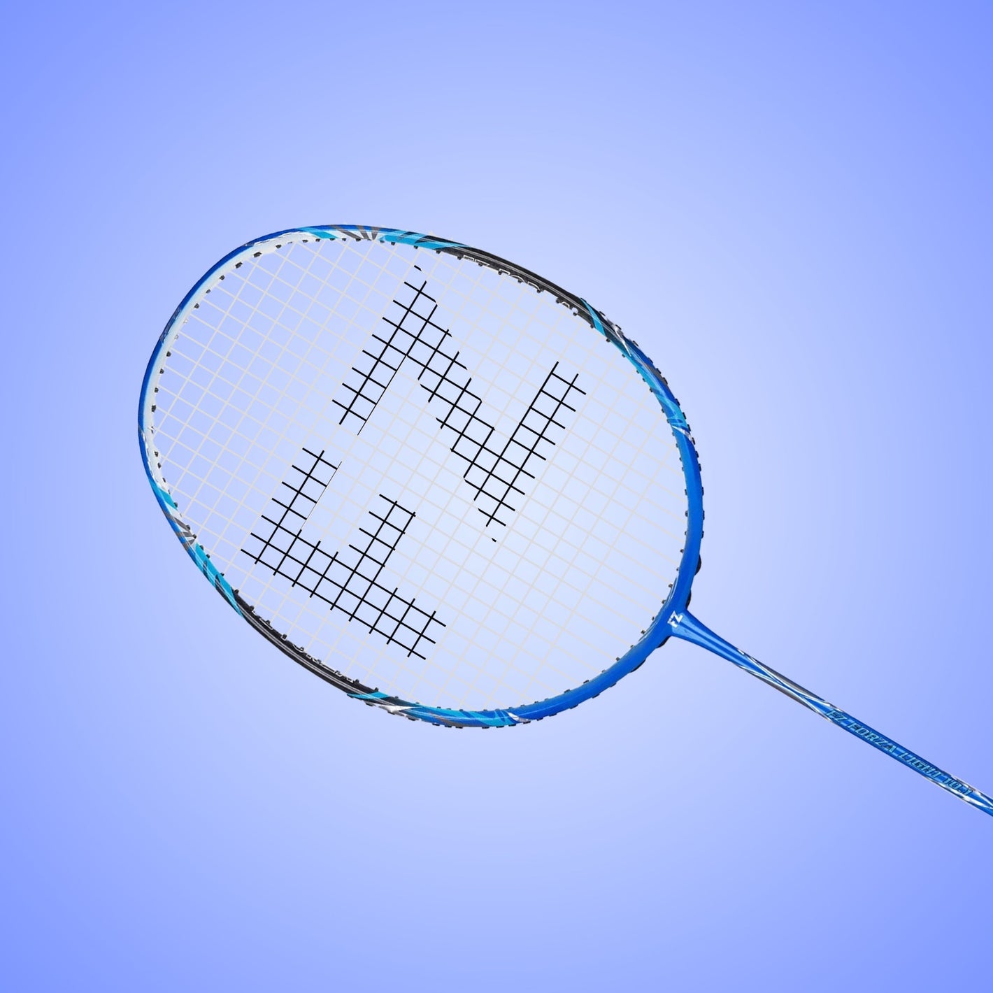 Light 10.1 Strung Badminton Racket (Blue Fish)- 4U/G5