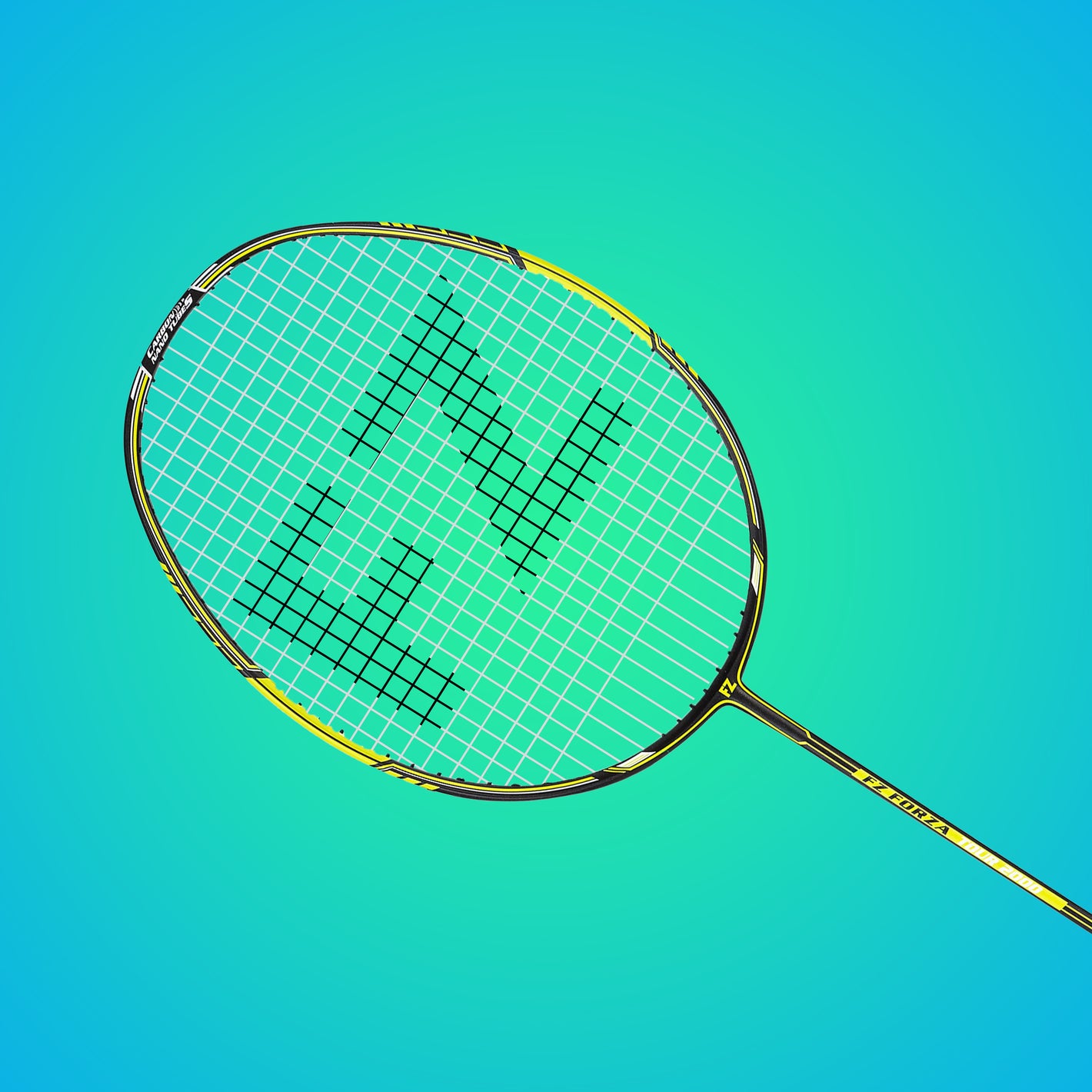 Tour 2000 Strung Badminton Racket(Yellow) - 3U/G5